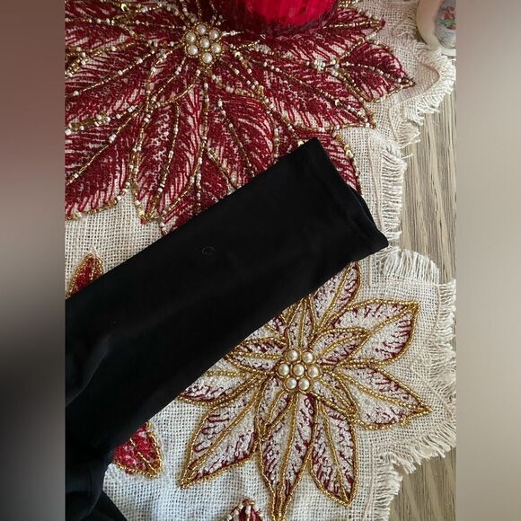 Tadashi Shoji  Dress Black Sz 4 Pleated A-Line Cocktail Fit & Flare 3/4 Sleeve - Picture 6 of 10